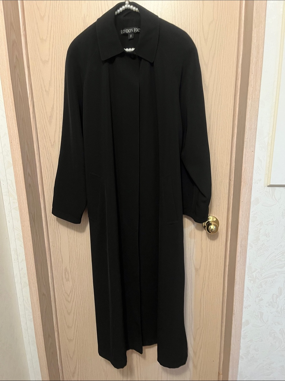 London Fog Long Black Coat